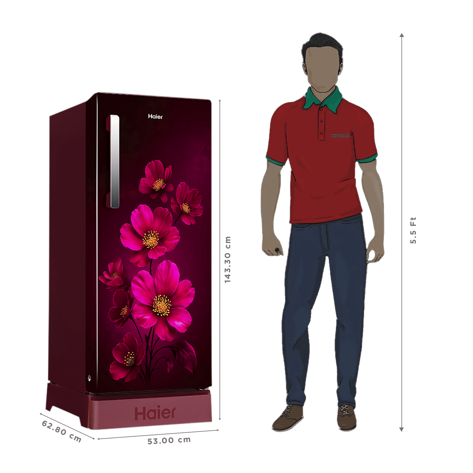 Buy Haier 215 Litres 3 Star Direct Cool Single Door Refrigerator